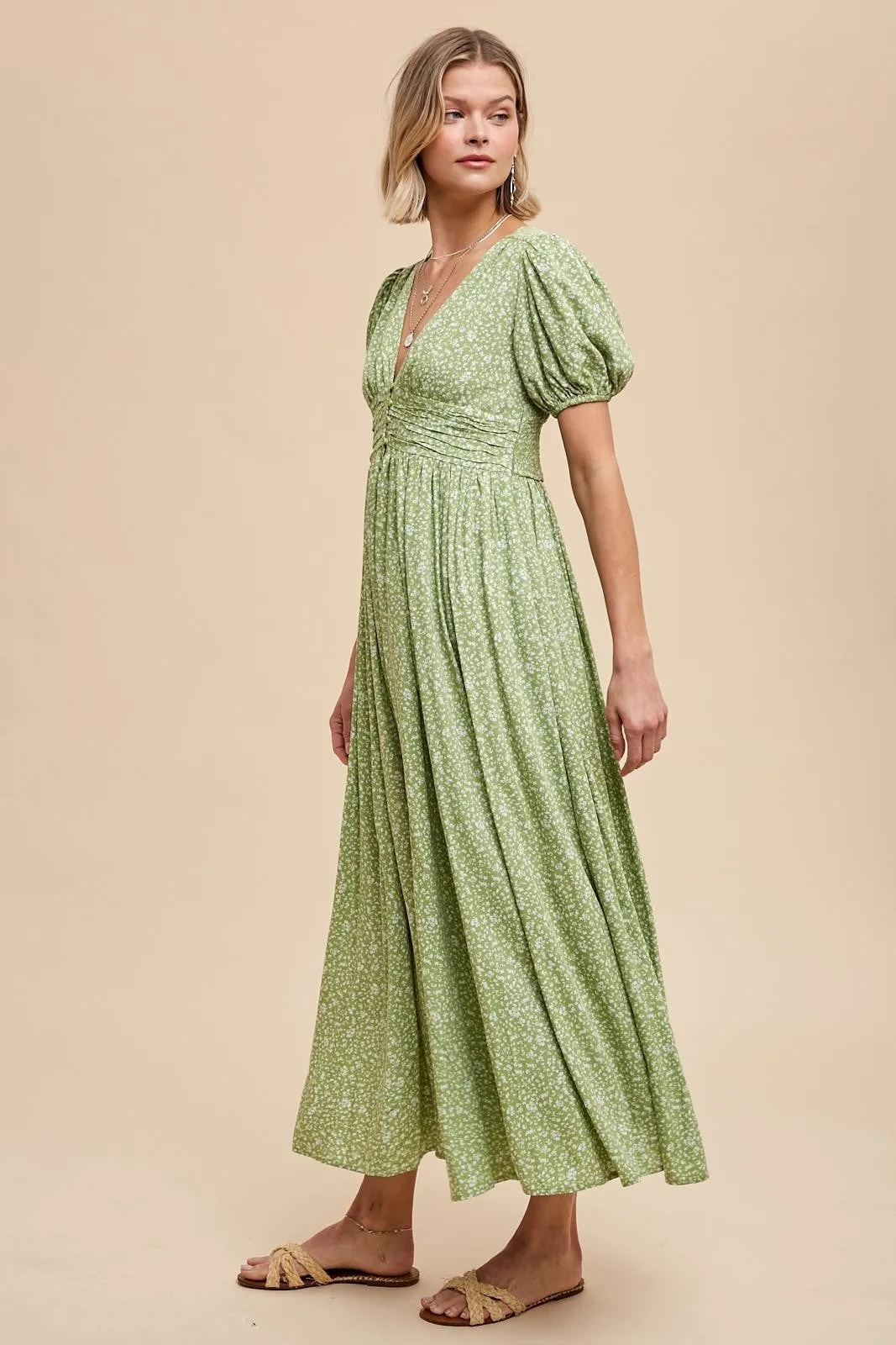 Samara Floral Button Down Maxi Dress