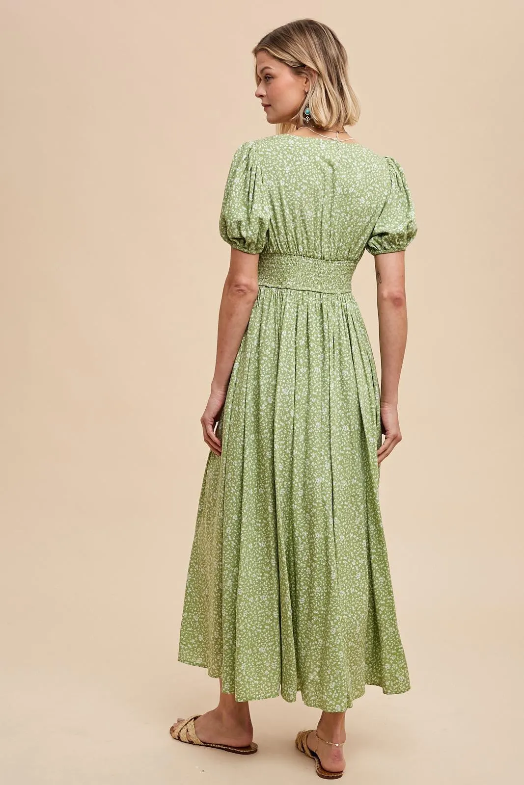 Samara Floral Button Down Maxi Dress