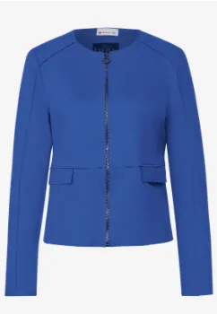 STREET ONE<BR>
Velour Jacket<BR>
Blue<BR>