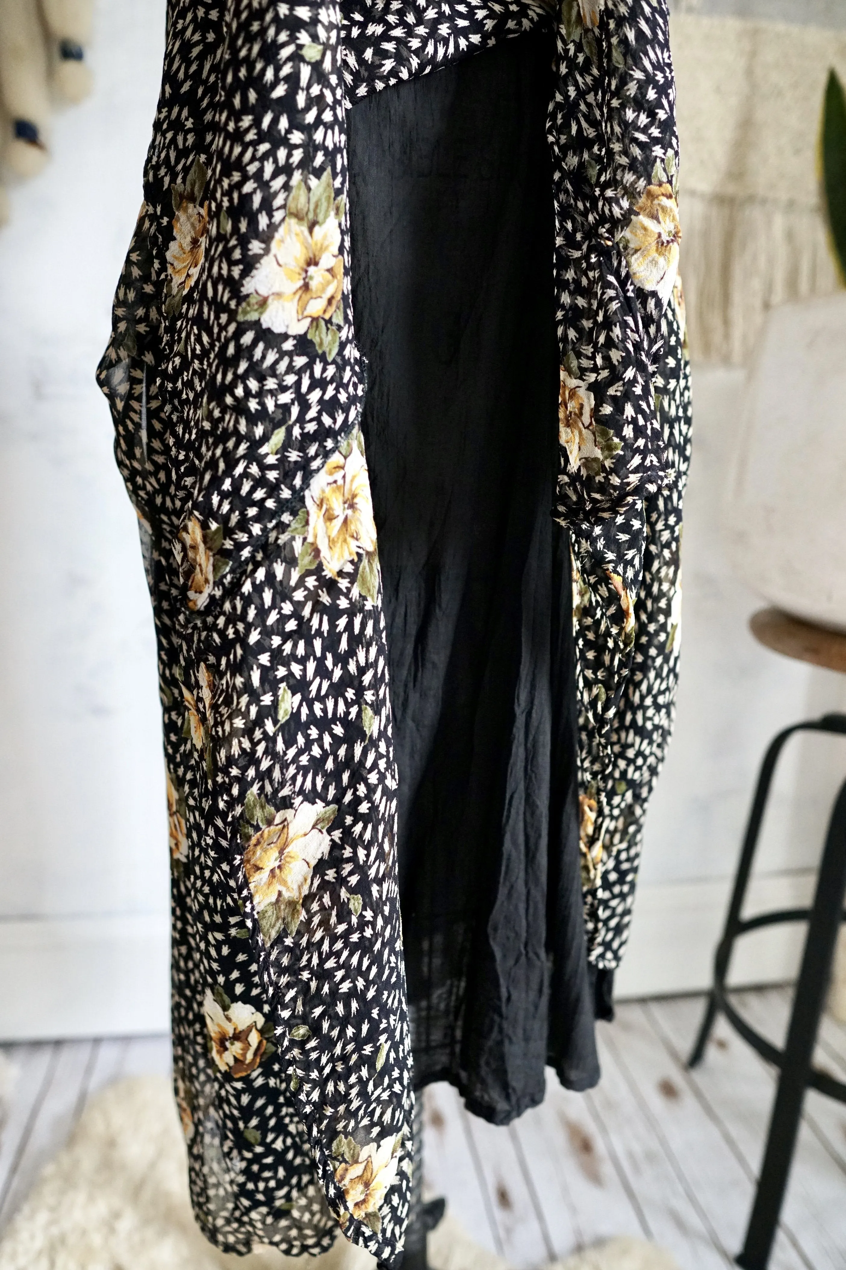 Vintage Floral Maxi Dress