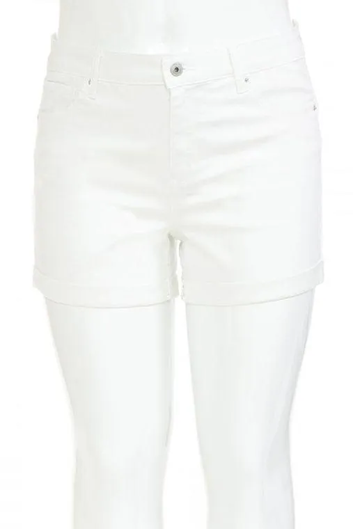 Wax High Waist Denim Shorts