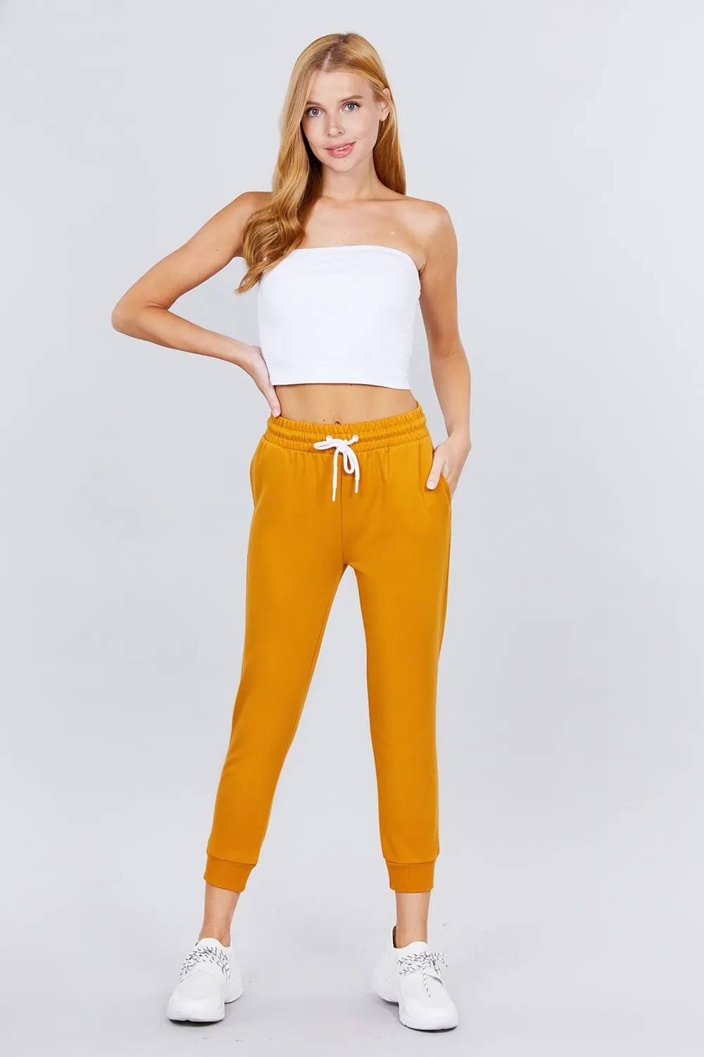 Women's Active Yoga French Terry Sweatpants Workout Joggers Pants