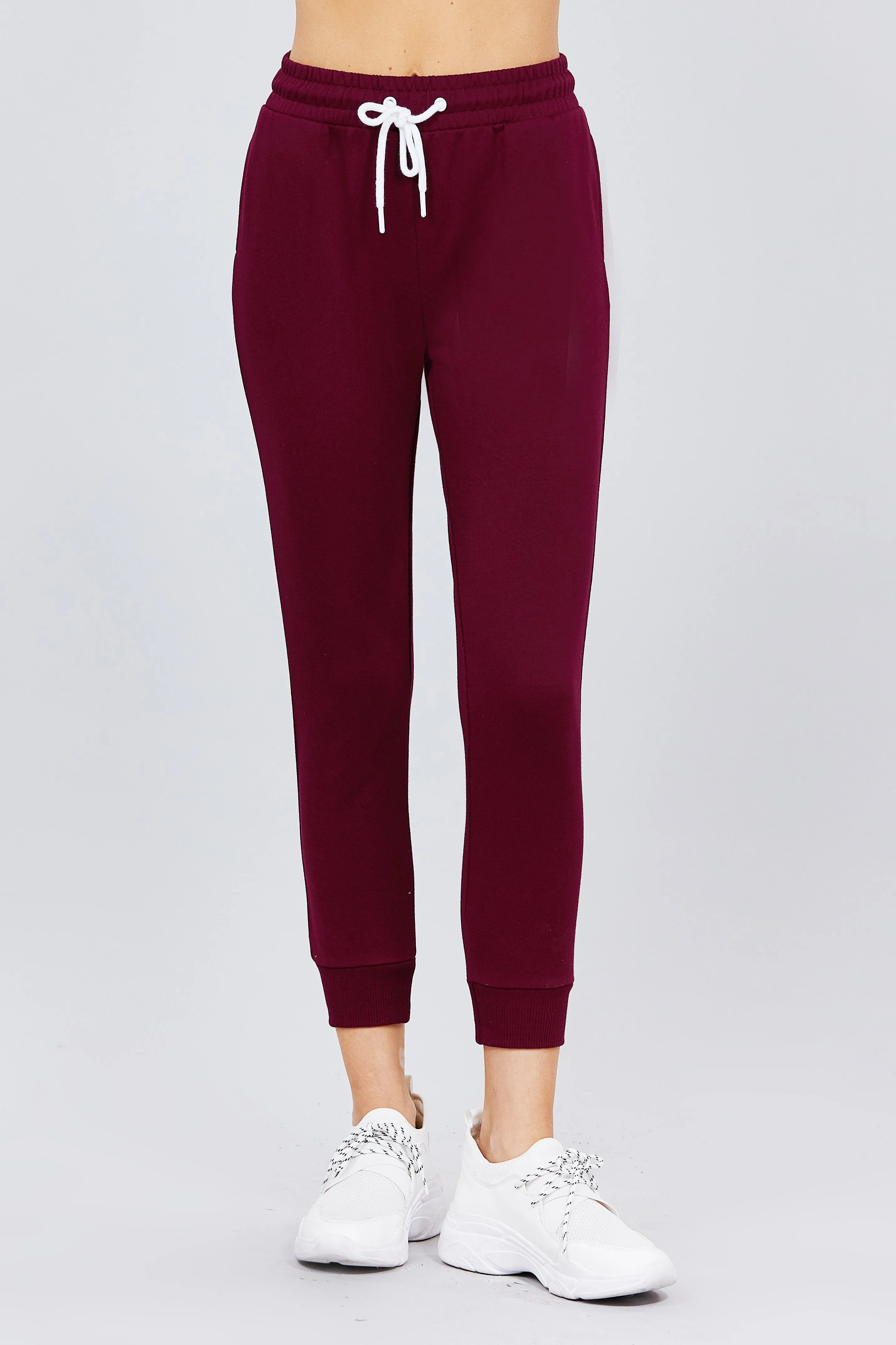 Women's Active Yoga French Terry Sweatpants Workout Joggers Pants