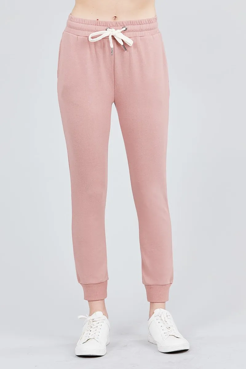 Women's Active Yoga French Terry Sweatpants Workout Joggers Pants
