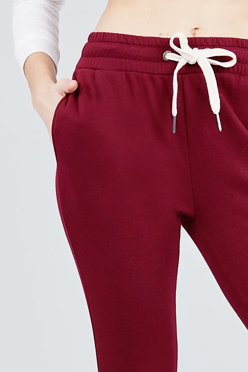 Women's Active Yoga French Terry Sweatpants Workout Joggers Pants