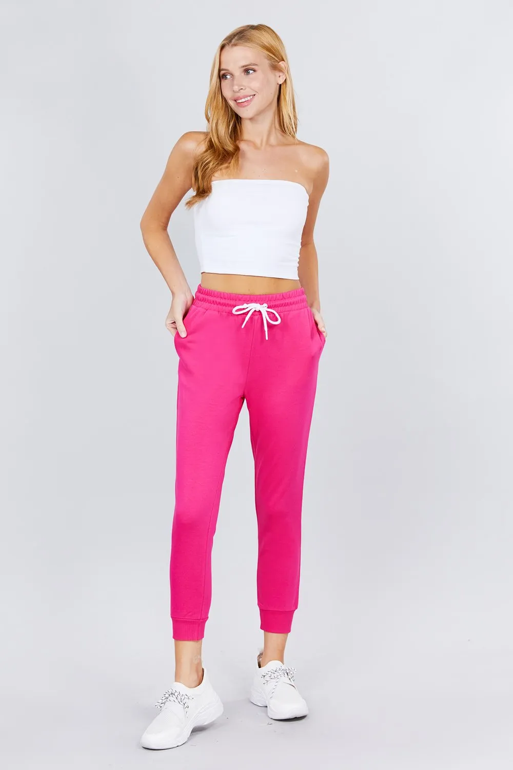 Women's Active Yoga French Terry Sweatpants Workout Joggers Pants