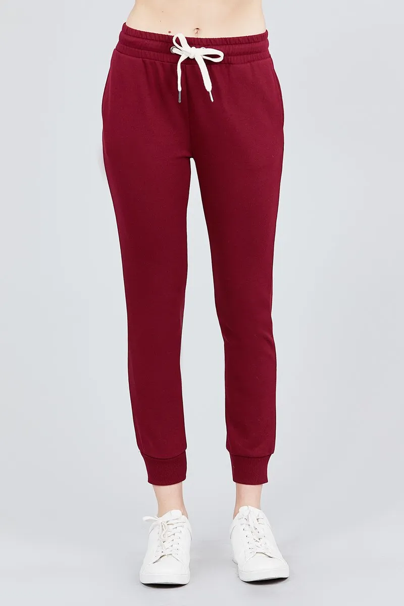 Women's Active Yoga French Terry Sweatpants Workout Joggers Pants