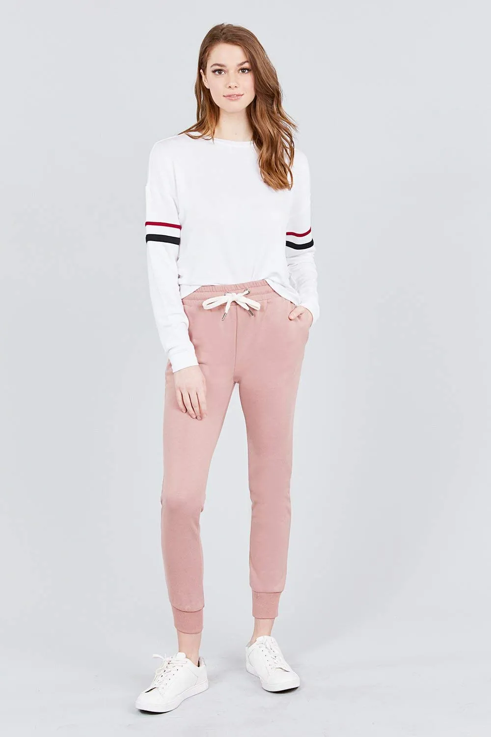 Women's Active Yoga French Terry Sweatpants Workout Joggers Pants