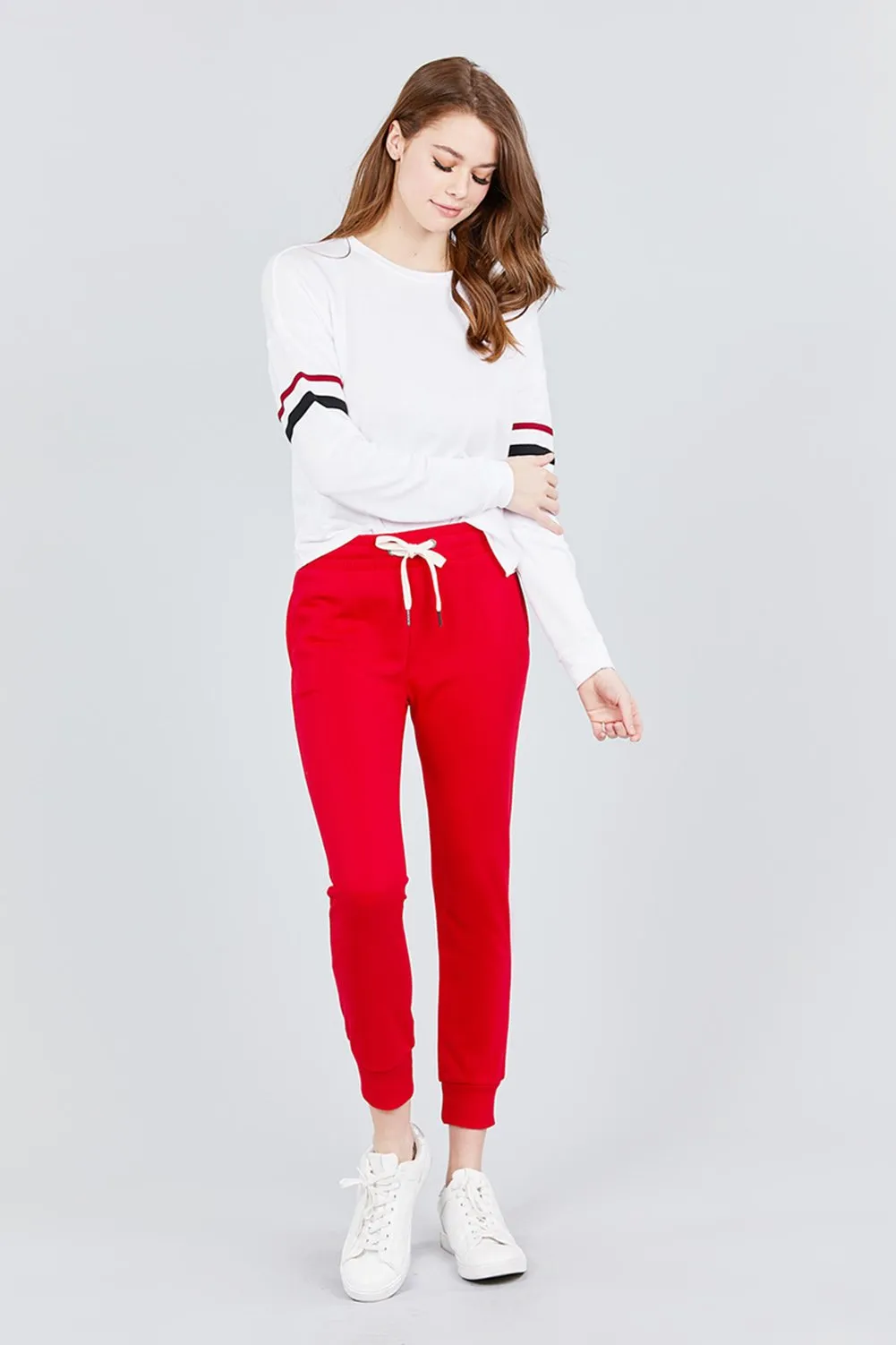 Women's Active Yoga French Terry Sweatpants Workout Joggers Pants