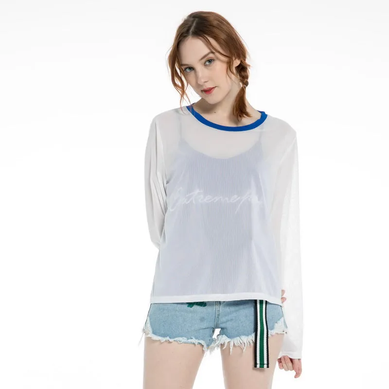 Womens Tops & Shirts Set Crew Neck T-shirt Jumper size S M L XL Pink Blue