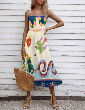 Zeagoo Women's Summer Casual Boho Sundress with Pockets